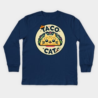 Taco Cat Kids Long Sleeve T-Shirt